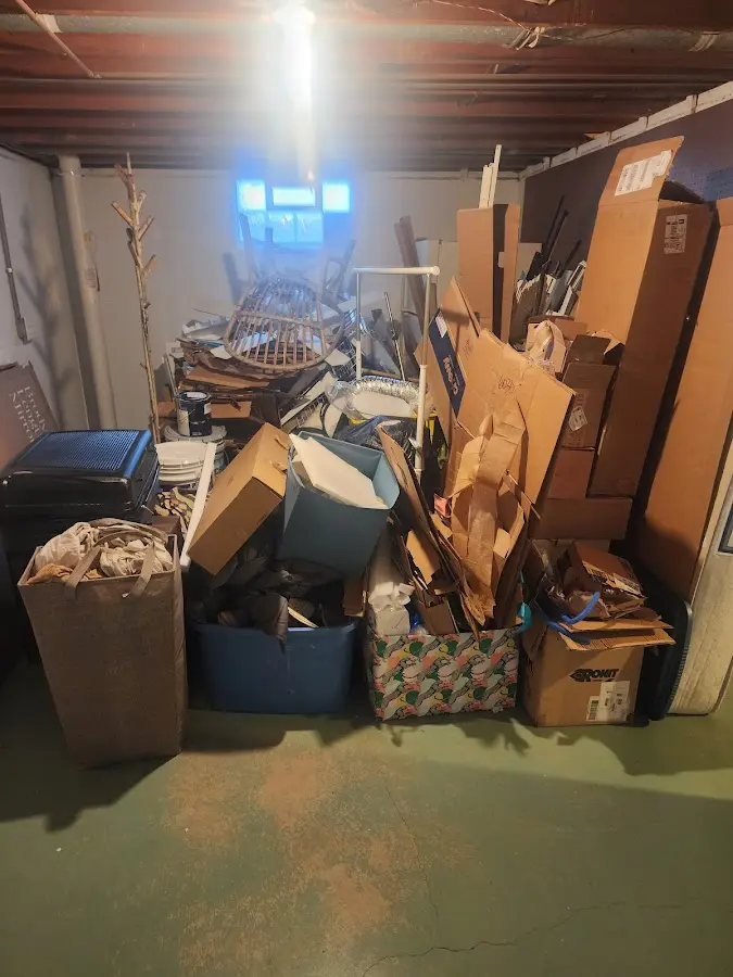 Roll-off dumpster container at job site for 8 Yard Dumpster Rental in Nyssa